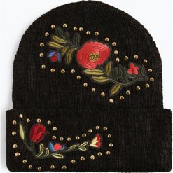 Marie Lund - Czapka damska, szary. Szare czapki damskie marki Marie Lund, z aplikacjami. Za 69,95 zł.