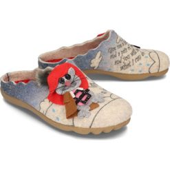 MANITU 320570-8 beige, kapcie damskie. Brązowe kapcie damskie Manitu. Za 176,90 zł.