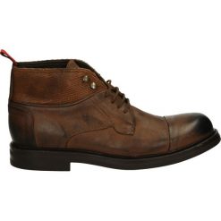 Botki męskie - 357135 O-R CU. Brązowe botki męskie Venezia, ze skóry. Za 319,00 zł.