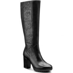 Buty zimowe damskie: Kozaki ANN MEX – 7408 01FL-01KR Czarny