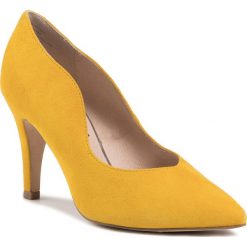 Szpilki CAPRICE - 9-22403-24 Yellow Suede 641. Żółte półbuty damskie Caprice, bez wzorów, z zamszu, bez obcasa, na obcasie, bez zapięcia. Za 249,90 zł.