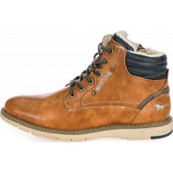 Mustang botki męskie 4105608 43 brązowe. Pomarańczowe botki męskie Mustang, bez zapięcia. Za 319,00 zł.