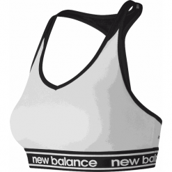 New Balance WB91034WT. Szare biustonosze sportowe damskie New Balance, s, bez wzorów, z poliesteru, na fitness i siłownię. W wyprzedaży za 79,99 zł.