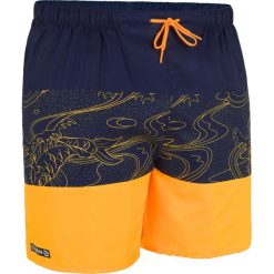 Spodenki surfing krótkie BBS 100 Blockoi. Pomarańczowe koszulki męskie OLAIAN, s, bez wzorów, z poliesteru, sportowe, bez kołnierzyka, z krótkim rękawem, krótkie. Za 29,99 zł.