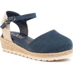 Espadryle XTI - 57189 Navy. Niebieskie sandały dziewczęce Xti, z materiału, bez zapięcia. Za 169,00 zł.