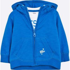 Blukids - Bluza + T-shirt dziecięcy 68-98 cm. Niebieskie bluzy męskie rozpinane marki Blukids, z bawełny, z kapturem. W wyprzedaży za 39,90 zł.