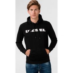 Diesel S-Agnes Bluza Czarny. Czarne bluzy męskie Diesel, s, z nadrukiem, z bawełny, bez kołnierzyka, bez rękawów, bez kaptura. Za 473,95 zł.