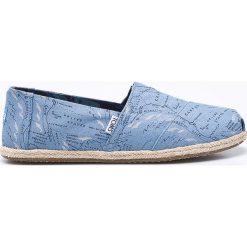 Toms - Espadryle. Niebieskie espadryle męskie marki Toms, z materiału. W wyprzedaży za 219,90 zł.