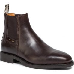 Sztyblety GANT - James 19651318 Dark Brown G46. Pomarańczowe sztyblety męskie GANT, ze skóry. W wyprzedaży za 559,00 zł.