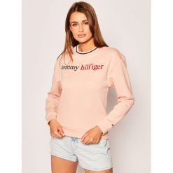 Bluza TOMMY HILFIGER Track UW0UW02299. Różowe bluzy damskie TOMMY HILFIGER, xs, bez wzorów, z bawełny, bez rękawów, bez kaptura. Za 299,00 zł.