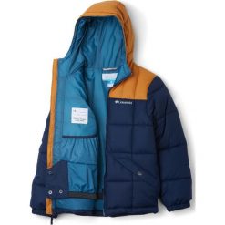 COLUMBIA kurtka chłopięca Gyroslope 140 niebieska. Niebieskie kurtki chłopięce Columbia, bez wzorów, z tkaniny, sportowe, bez kaptura. Za 396,00 zł.