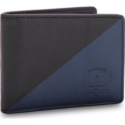 Portfele męskie: Duży Portfel Męski HERSCHEL – Hank 10368-01890 Blk/Peac