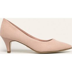 Tamaris - Czółenka. Różowe czółenka damskie Tamaris, ze skóry. Za 159,90 zł.