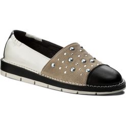 Półbuty HISPANITAS - Maui-V8 CHV86739 Black/Taupe. Brązowe półbuty damskie Hispanitas, bez wzorów, ze skóry, bez obcasa, na płaskiej podeszwie, bez zapięcia. W wyprzedaży za 299,00 zł.