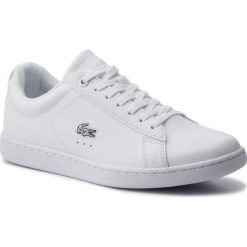 Sneakersy LACOSTE - Carnaby Evo 219 1 Sfa 7-37SFA0018108 Wht/Slv. Białe półbuty damskie Lacoste, ze skóry. Za 399,99 zł.