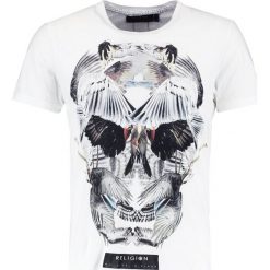 T-shirty męskie z nadrukiem: Religion WINGS SKULL TEE Tshirt z nadrukiem white