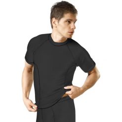 Męski T-shirt funkcyjny Active. Czarne t-shirty męskie Gwinner, m, bez wzorów, ze skóry, sportowe, bez kołnierzyka. Za 72,19 zł.