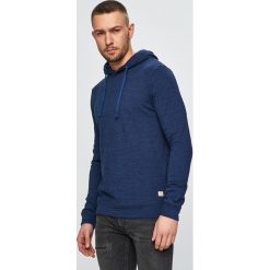 Premium by Jack&Jones - Bluza. Niebieskie bluzy męskie Premium by Jack&Jones, xl, bez wzorów, z bawełny, z kapturem, bez rękawów, z kapturem. W wyprzedaży za 99,90 zł.