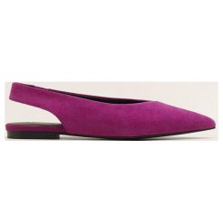 Mango - Baleriny Romy1. Czerwone baleriny damskie lakierowane Mango, z materiału. Za 199,90 zł.