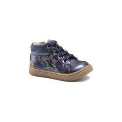 Buty Dziecko GBB NAVETTE. Niebieskie trampki dziewczęce GBB, bez wzorów, bez zapięcia. Za 279,20 zł.