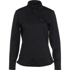 Salomon DISCOVERY Koszulka sportowa black. Czarne topy sportowe damskie Salomon, s, z elastanu. W wyprzedaży za 279,20 zł.
