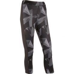 Legginsy fitness cardio 7/8 120 damskie. Szare legginsy sportowe damskie DOMYOS, m, bez wzorów, z elastanu, na fitness i siłownię. Za 64,99 zł.