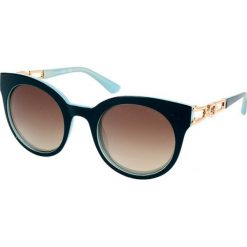 Okulary przeciwsłoneczne "GU7537-S" w kolorze zielono-niebieskim. Niebieskie okulary przeciwsłoneczne damskie marki Hugo Boss, Valentino, Guess, wakacyjne. W wyprzedaży za 169,95 zł.
