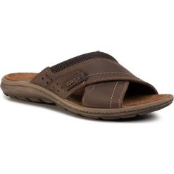 Klapki SALAMANDER - Risto 31-65402-04 Mid Brown. Pomarańczowe klapki męskie Salamander, bez wzorów, ze skóry. Za 259,00 zł.