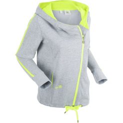 Bluzy damskie: Bluza rozpinana bonprix jasnoszary melanż