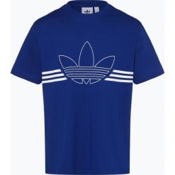 Adidas Originals - T-shirt męski, niebieski. Niebieskie t-shirty męskie adidas Originals, s, w paski, klasyczne, bez kołnierzyka. Za 129,95 zł.