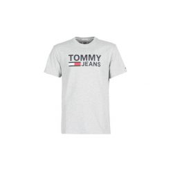 T-shirty z krótkim rękawem Tommy Jeans TJM TOMMY CLASSICS LOGO TEE. Szare t-shirty męskie Tommy Jeans, s, bez wzorów, z jeansu, bez kołnierzyka, krótkie. Za 151,38 zł.