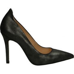 Czółenka - X012204 ANTRA. Czarne buty ślubne damskie Venezia, ze skóry. Za 179,00 zł.