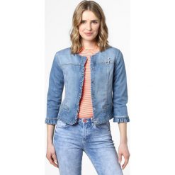 Liu Jo Collection - Damska kurtka jeansowa, niebieski. Niebieskie kurtki damskie Liu Jo Collection, z aplikacjami, z jeansu, klasyczne, bez kaptura. Za 699,95 zł.