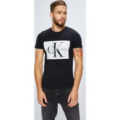 Calvin Klein Jeans - T-shirt/polo J30J307843. Szare koszulki polo Calvin Klein Jeans, l, z nadrukiem, z bawełny. Za 199,90 zł.