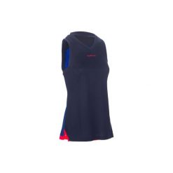 KOSZULKA T500 DAMSKA. Niebieskie bluzki sportowe damskie marki TARMAK, m, z tkaniny. Za 39,99 zł.