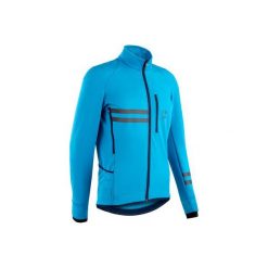 Kurtka zimowa na rower RC500 męska. Czarne kurtki męskie TRIBAN, na zimę, xl, bez wzorów, z elastanu, bez kaptura, rowerowe. Za 309,99 zł.