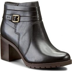 Botki damskie: Botki CLARKS - Malvet Maria 261204884 Black Leather