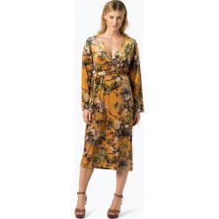 Vila - Sukienka damska – Vinisty, żółty. Żółte sukienki damskie na komunię marki Vila, s, w kwiaty. Za 249,95 zł.
