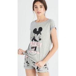 Piżama Mickey Mouse - Jasny szar. Szare piżamy damskie marki Sinsay, s, z motywem z bajki. Za 49,99 zł.