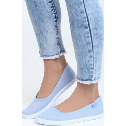 Niebieskie Balerinki Got Me Rocking. Niebieskie baleriny damskie marki Born2be, bez wzorów, z materiału, bez obcasa, na płaskiej podeszwie. Za 39,99 zł.