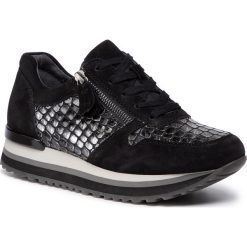 Sneakersy GABOR - 36.448.67 Schwarz. Czarne półbuty damskie Gabor, ze skóry. Za 649,00 zł.