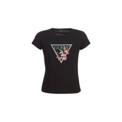 T-shirty z krótkim rękawem Guess CN FOLIAGE. Czarne t-shirty damskie Guess, s, z aplikacjami, bez kołnierzyka. Za 179,00 zł.