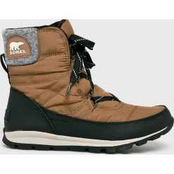 Sorel - Śniegowce Whitney Short Lace. Śniegowce damskie Sorel, na imprezę, z materiału, na sznurówki. W wyprzedaży za 269,90 zł.