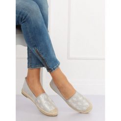 Espadryle damskie szare LOMINA. Szare espadryle damskie FunKee.pl, bez wzorów, z zamszu, bez obcasa. Za 68,99 zł.