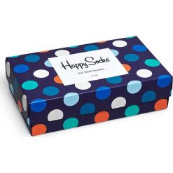 Happy Socks - Skarpety Gift Box (3-pak). Skarpetki męskie Happy Socks, bez wzorów, z elastanu. W wyprzedaży za 89,90 zł.