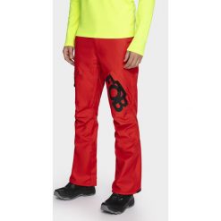 Spodnie snowboardowe męskie. Pomarańczowe spodnie męskie na imprezę, na zimę, xxl, bez wzorów. W wyprzedaży za 249,99 zł.