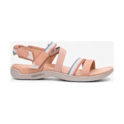 Merrell District Mendi Sandały Beżowy. Brązowe sandały damskie Merrell, w paski, z materiału, bez obcasa, z paskami. Za 309,95 zł.