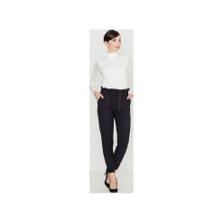 Spodnie K296 Czarny. Czarne spodnie damskie Lenitif, xl. Za 139,00 zł.