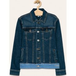 Tommy Hilfiger - Kurtka dziecięca 152-176 CM. Niebieskie kurtki chłopięce z elastanu, krótkie. Za 379,90 zł.