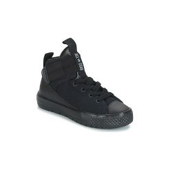Buty Dziecko Converse CHUCK TAYLOR ALL STAR HIGH STREET LITE HI. Czarne trampki dziewczęce Converse, bez wzorów, retro, bez zapięcia. Za 167,30 zł.